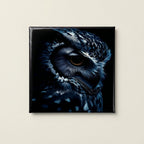 Elegant Black and White Owl Magnets
