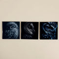 Elegant Black and White Owl Magnets