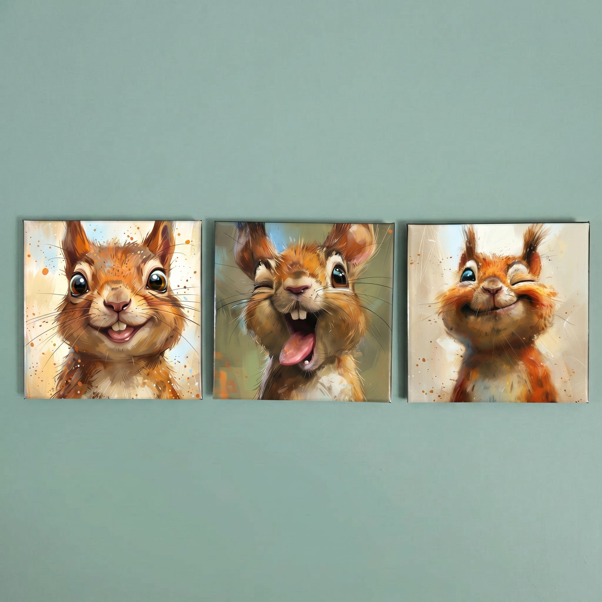 Funny Squirrel Magnets